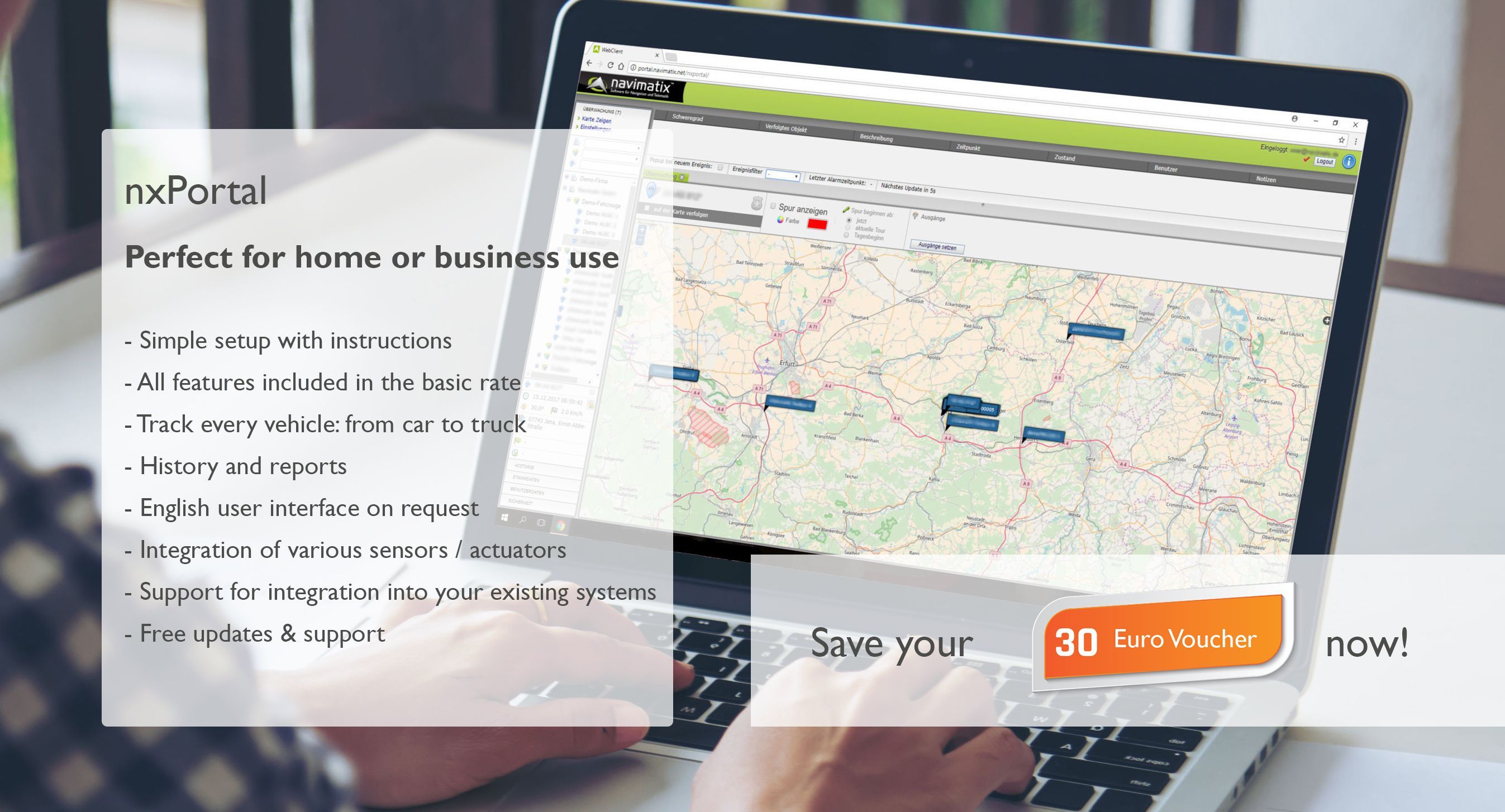 nxPortal Fahrzeugortung vehicle tracking jena Deutschland Germany